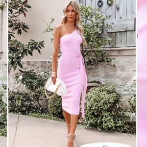 VICI one shoulder midi dress NWT